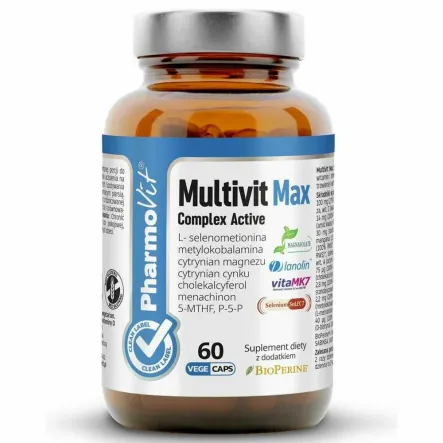 Multivit Max Complex Active 60 kapsułek - Pharmovit