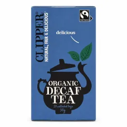 Herbata Czarna Bezteinowa Fair Trade Bio 50 g (20x 2,5 g) - Clipper