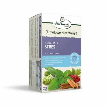 Herbatka STRES FIX 40 g (20x 2 g) - Herbapol Kraków
