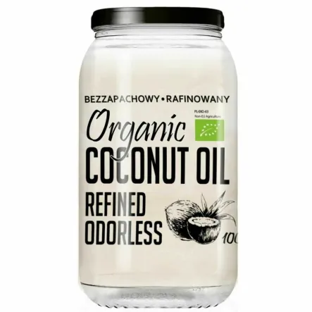 Olej Kokosowy Rafinowany BIO 1 l - Diet-Food