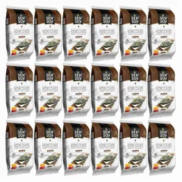 18 x Chipsy Nori Teriyaki z Alg Morskich 4,5 g - Sen Soy