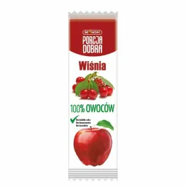 Przekąska Jabłko and  Wiśnia Bez Dodatku Cukru 16 g - Porcja Dobra