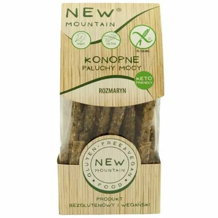 Paluchy Mocy Konopne z Rozmarynem Bezglutenowe 200 g - New Mountain
