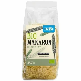 Makaron Orkiszowy Nitki Złociste z Dodatkiem Kurkumy Bio 250 g - Niro