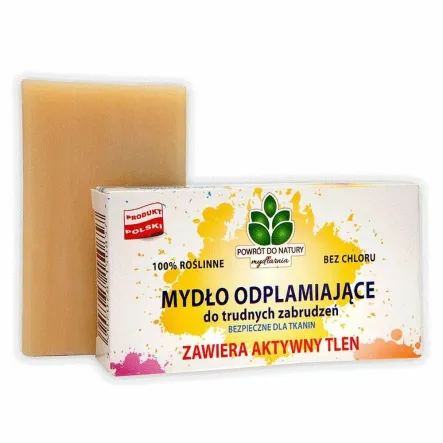100% Roślinne Mydło Odplamiające 100 g - Mydlarnia Powrót do Natury