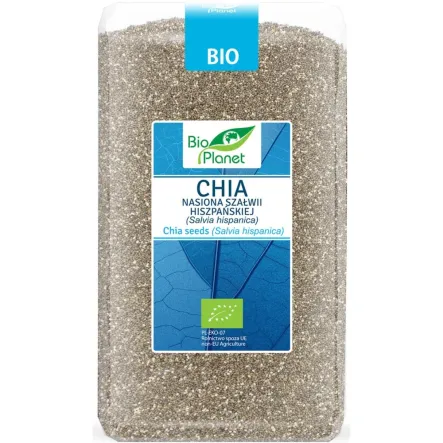Chia Nasiona Szałwii Hiszpańskiej Salvia Hispanica Bio 1 kg - Bio Planet
