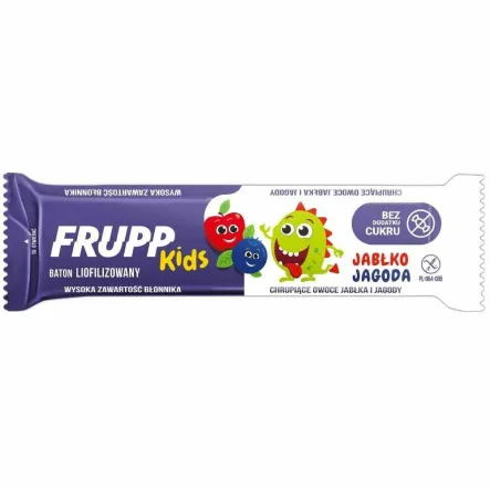 Baton Liofilizowany Jabłko - Jagoda 9 g - Frupp Kids