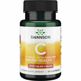 Witamina C 1000 mg + Dzika Róża 30 Kapsułek - SWANSON