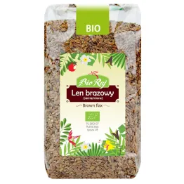 Len Brązowy (Siemię Lniane) Nasiona Lnu Bio 500 G - Bio Raj