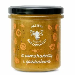 Miód z Pomarańczą i Goździkami 430 g - Pasieki Sadowskich