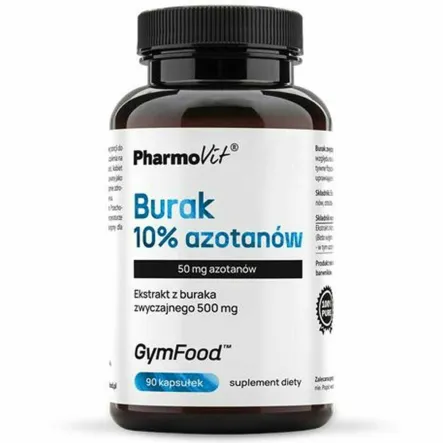 Burak 10% Azotanów 90 Kapsułek - Pharmovit