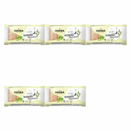 5 x Sezamki bez dodatku cukru 27 g - Naura 