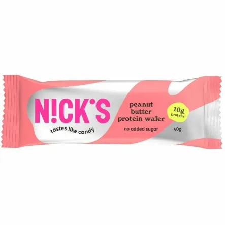 Wafelek Proteinowy Bezglutenowy z Kremem z Orzeszków Ziemnych Peanut Butter 40 g - Nick's