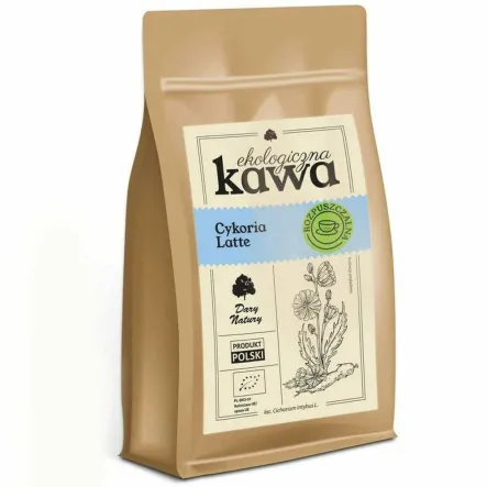 Kawa Zbożowa z Cykorią - Cykoria Latte Eko Rozpuszczalna 150 g - Dary Natury
