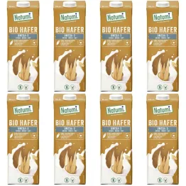 8 x Napój Owsiany Omega-3 Bez Dodatku Cukru  Bio 1 l - Natumi