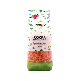 Soczewica Czerwona Łuskana Drobnoziarnista Bio Bezglutenowa 500 g - Probio