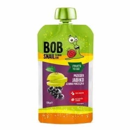 Przecier Jabłko & Czarna Porzeczka Bez Dodatku Cuków 20 g - Bob Snail