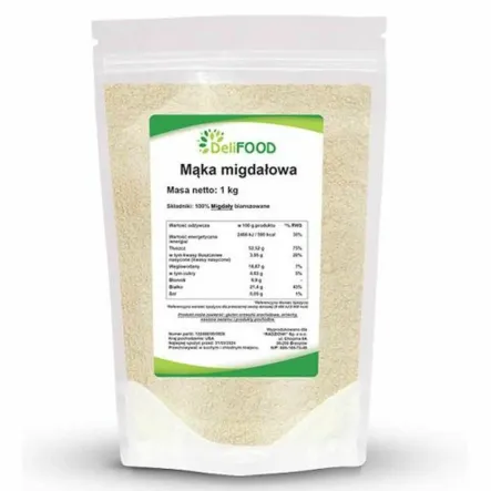 Mąka Migdałowa 1 kg - DeliFood