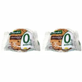 2 x Ciastka z Kawałkami Czekolady Bez Dodatku Cukru 45 g - Florbu