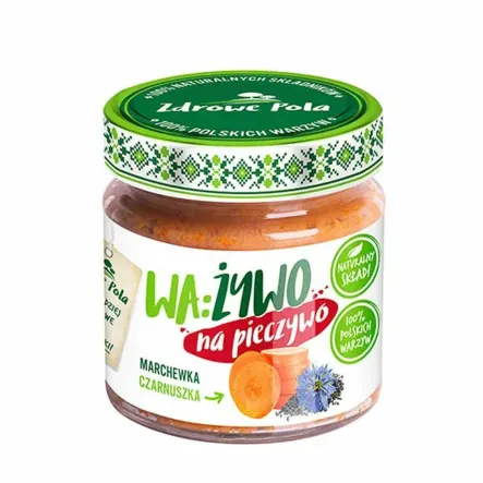 WA:ŻYWO Pasta z Marchewki z Czarnuszką 180 g - Joyfood
