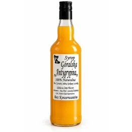 Syrop Góralska Antygrypina z Cytrusami, Imbirem, Miodem i Kurkumą 500 ml - Lisek