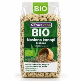 Nasiona Konopi Łuskane BIO 200 g - NaturaVena