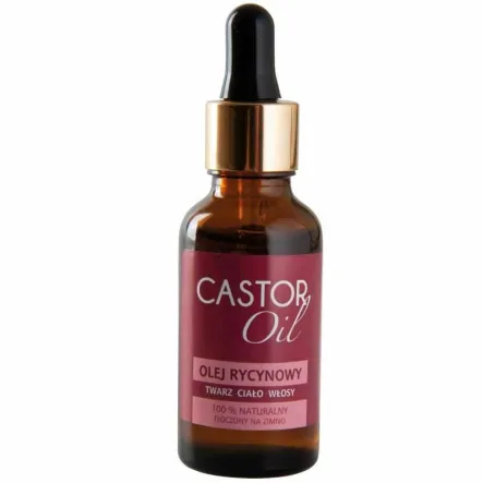 Olej Rycynowy Kosmetyczny Tłoczony na Zimno 100% Naturalny 30 ml - Beaute Marrakech