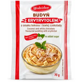 Budyń o Smaku Kokosu i Białej Czekolady z Erytrytolem Bez Dodatku Cukru 70 g - Wodzisław