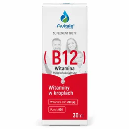 Witamina B12 Metylokobalamina Krople 30 ml - Avitale