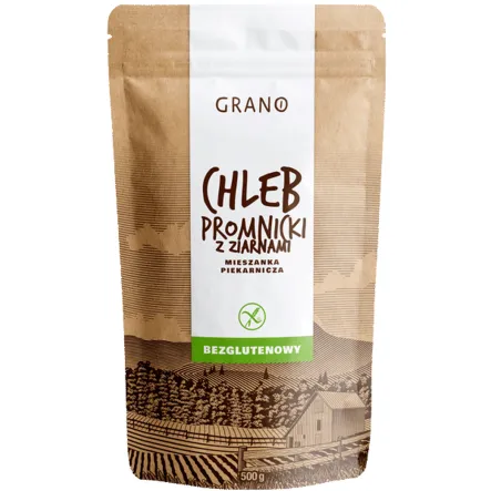 Chleb Promnicki z Ziarnami Mieszanka Piekarnicza Bezglutenowa 500 g - Grano