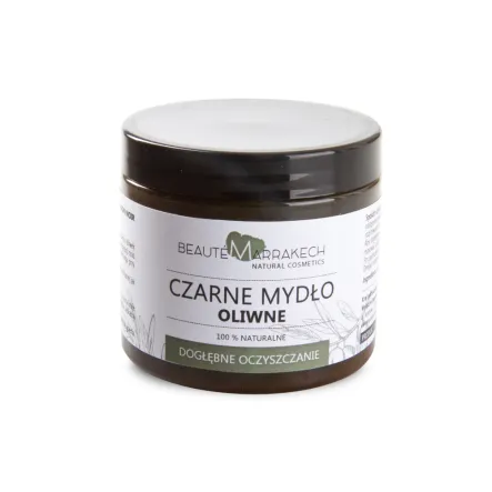 Czarne Mydło Oliwne Savon Noir 200 g - Beaute Marrakech