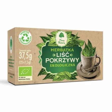 Herbatka Liść Pokrzywy Bio 37,5 g (25x 1,5 G) - Dary Natury