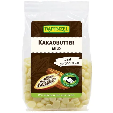 Tłuszcz Kakaowy w Krążkach Bio 100 g - Rapunzel (data: 23.10.2026)