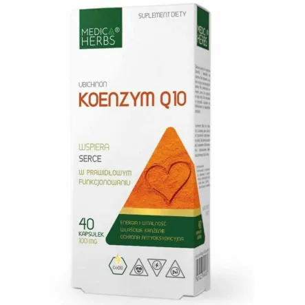 Koenzym Q10 Ubichinon 40 Kapsułek - Medica Herbs