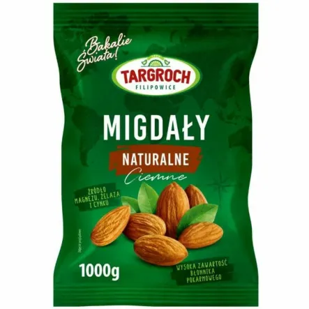 Migdały Naturalne Ciemne 1 kg  - Targroch