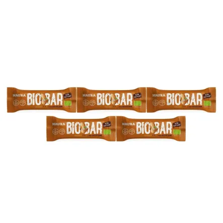 5 x Baton Daktyle i Orzeszki Bez Dodatku Cukru Bezglutenowy Bio 35 g - Naura