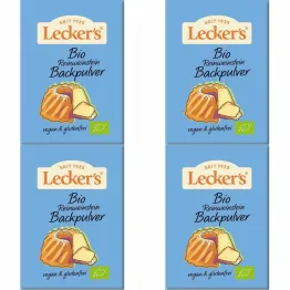 Zestaw 4 x Proszek do Pieczenia Bio 21 g - Leckers