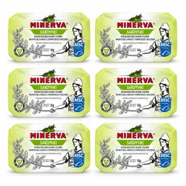 6 x Sardynki MSC w Bio Oliwie z Oliwek 120 g (85 g) - Minerva