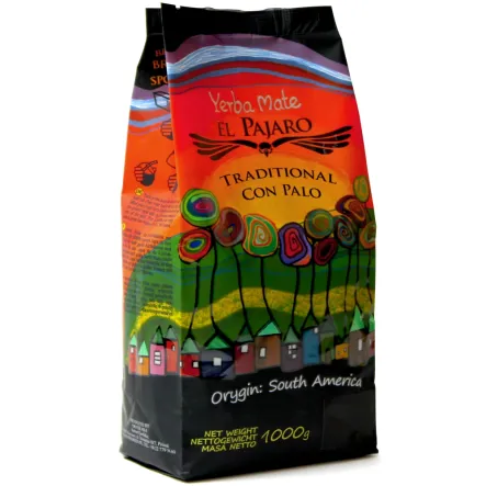 Yerba Mate El Pajaro Traditional Con Palo 1 kg