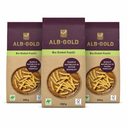 3 x Makaron Orkiszowy Świderki Bio 500 g - Alb-Gold