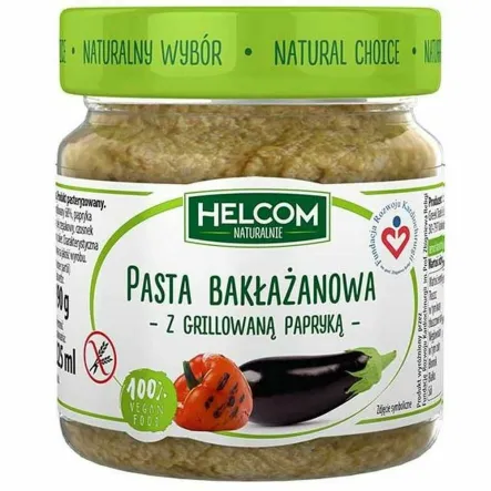 Pasta Bakłażan z Grillowaną Papryką 190 g - Helcom