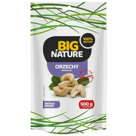 Orzechy Nerkowca Połówki 500 g - Big Nature
