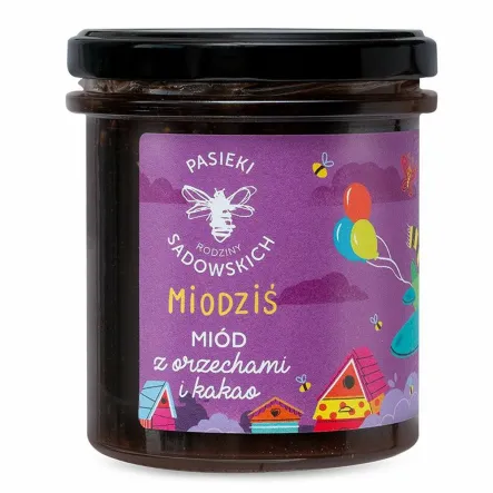 Miodziś Miód z Orzechami Laskowymi i Kakao 430 g - Pasieki Sadowskich