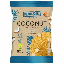 Ciasteczko Kokosowe z Migdałami Bezglutenowe Bez Dodatku Cukru 50 g - Frank&Oli