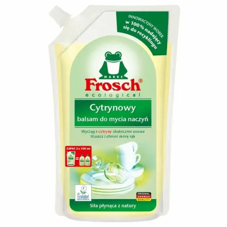 Cytrynowy Balsam do Mycia Naczyń Worek 1 l - Frosch