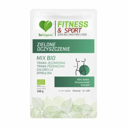 Mieszanka Zielone Oczyszczenie w Proszku Bio 100 g - Be Organic
