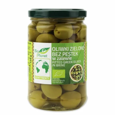 Oliwki Zielone Bez Pestek Bio 280 g (150 g) - Bio Planet