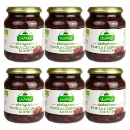 6 x Fasola Czerwona Kidney w Zalewie Bio 360 g (240 g) - Eko-Wital