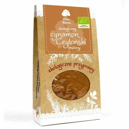 Cynamon Cejloński Mielony Eko 50 g - Dary Natury