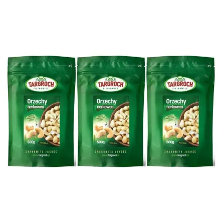 Zestaw 3 x Orzechy Nerkowca 500 g - Targroch